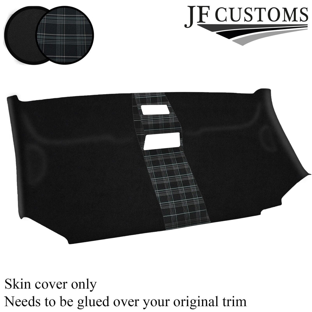 GREY STITCH TARTAN SUEDE FRONT HEADLINER COVER FOR VW T5 TRANSPORTER