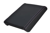 FITS BMW E39 96-03 ARMREST COVER LEATHER COVER purple stitch CUSTOM NEW