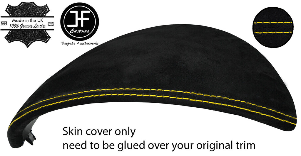 YELLOW STITCH SPEEDO HOOD INSTRUMENT SUEDE COVER FITS MAZDA MX5 MK3 2005-2015