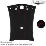 RED STITCH LUXE SUEDE HEADLINER COVER FITS FORD FIESTA MK2 83-89 3DR CUSTOM NEW