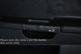BLACK STITCH 2X FRONT DOOR HANDLE SKIN COVERS FITS MITSUBISHI LANCER EVO X 10