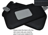 BLACK  STITCHING 2X SUN VISORS LEATHER SKIN COVERS FITS PEUGEOT 207 2006-2013