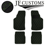 GREEN DIAMOND STITCH VINYL 4XTAILORED FLOOR CARPET FOR GOLF MK1 74-83 JF 1