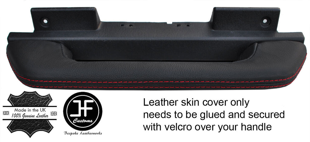 RED STITCH PASSENGER SIDE DASH HANDLE LTHR COVER FOR JEEP WRANGLER TJ 97-06