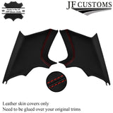 RED STITCH LEATHER & SUEDE COVERS FOR E92 COUPE 06-13 TOP RECOVERY KIT