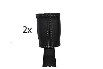 grey stitch FITS TOYOTA CELICA MK7 99-06 2X FRONT SEAT BELT STALK LEATHER COVERS