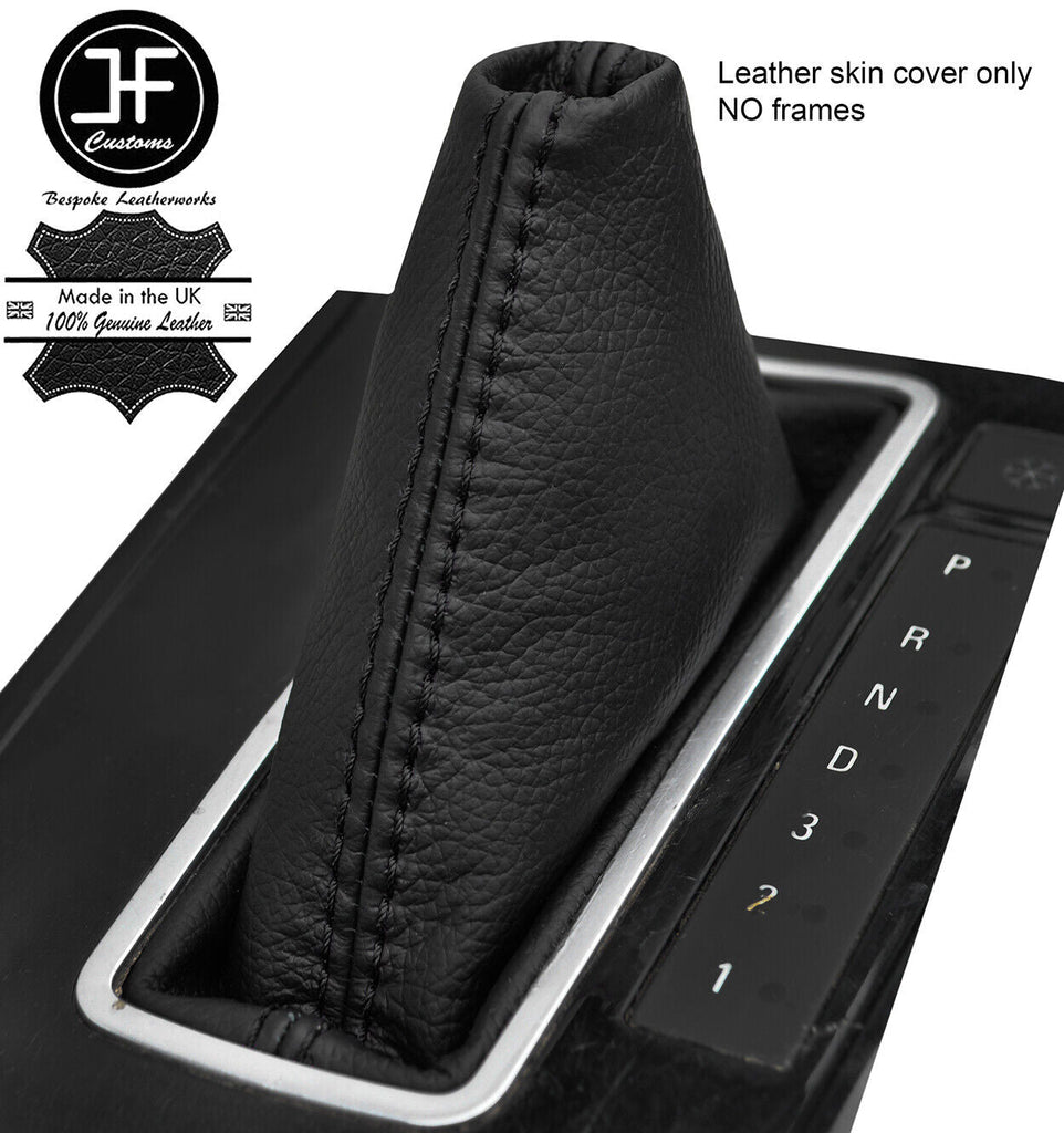 BLACK STITCH AUTOMATIC REAL LEATHER GEAR GAITER FOR VAUXHALL ASTRA MK5 H 04-09
