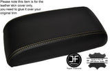 BEIGE STITCH ARMREST LID LEATHER COVER FITS LAND ROVER DISCOVERY TD5 300 TDI