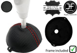 RED STITCH CARBON VINYL GEAR SELECTOR TRIM FOR HONDA CIVIC&TYPE S MK8 06-11