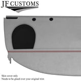 D RED STITCH L GREY LUXE-SUEDE REAR PARCEL SHELF COVER FOR BMW E46 SEDAN 98-05