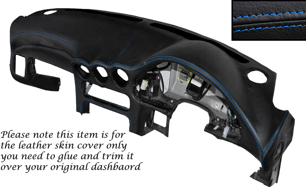 BLUE STITCH DASH DASHBOARD LEATHER SKIN COVER FITS MITSUBISHI GTO 3000GT 92-99