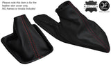 RED STITCHING FITS BMW E36 E46 1991-2005 GEAR+HANDBRAKE GAITER LEATHER
