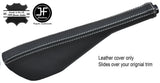 WHITE STITCH TOP GRAIN LEATHER HANDBRAKE GAITER FOR VW T6 TRANSPORTER CARAVELLE