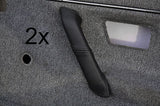 black stitch FITS VW GOLF MK2 II JETTA  2X DOOR HANDLE LEATHER COVERS CUSTOM NEW