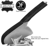 GREY STITCH HANDBRAKE HANDLE & TRIM REAL SUEDE COVERS FOR PORSCHE CARRERA 997