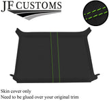 GREEN STITCH REAR ROOF HEADLINING LUXE SUEDE COVER FOR DEFENDER 90 3DR