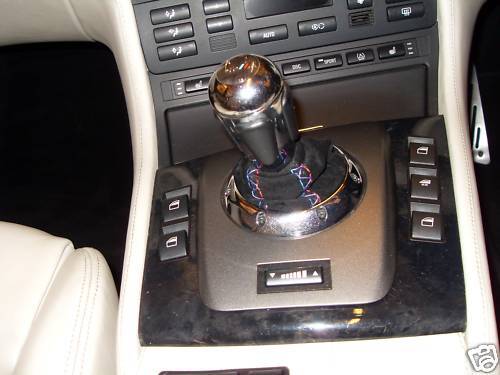 FITS BMW SMG E46 GEAR SUEDE GAITER TRI CROSS STITCHING NEW CUSTOM NEW MADE IN UK