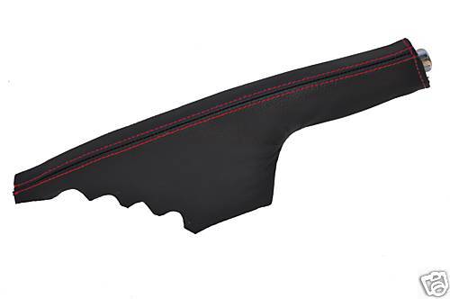 FITS SKODA OCTAVIA FABIA MK1 LEATHER HANDBRAKE COVER RED CUSTOM NEW MADE IN UK