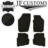 YELLOW DIAMOND STITCH VINYL 4X TAILORED FLOOR MAT CARPETS FOR SEAT IBIZA 02-06