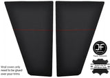 RED STITCHING 2x REAR SIDE TRIM PANEL VINYL COVERS FITS VW T25 T3 WESTFALIA