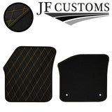 YELLOW DIAMOND STITCH VINYL 4X TAILORED FLOOR CARPET FOR SEAT MII 11-21 JF1
