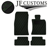 GREEN DIAMOND STITCH VINYL 4X TAILORED FLOOR CARPET FOR BMW MINI S R56 07-14 JF1