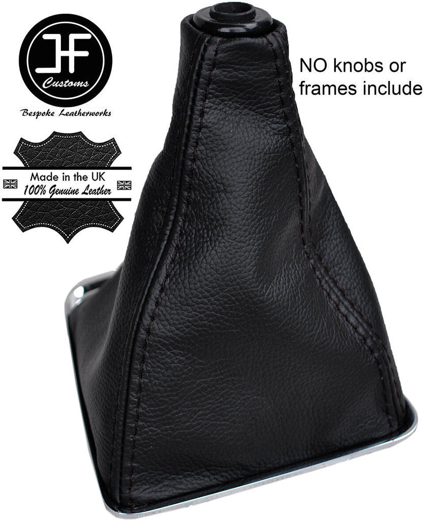 BLACK STITCH MANUAL LEATHER GEAR GAITER FITS VAUXHALL OPEL ZAFIRA C 2012-2016