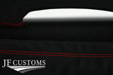 RED STITCH 2X DOOR CARD KIT LEATHER COVERS FITS MERCEDES SLK R171 04-11