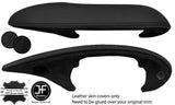 BLACK STITCH LEATHER+SUEDE DASH SPEEDO INSTRUMENT COVER FOR PORSCHE CARRERA 996