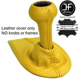 YELLOW REAL LEATHER MANUAL GEAR GAITER FITS PORSCHE 986 BOXSTER 1996-2004