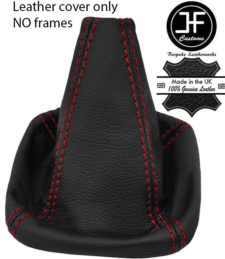 RED STITCHING REAL LEATHER MANUAL GEAR GAITER FITS JAGUAR XJ6 X300 1994-1997