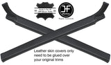 GREY STITCH 2X A PILLAR LEATHER COVERS FITS LAND ROVER DEFENDER 90 110 07-16