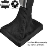BLACK STITCH REAL LEATHER AUTO AUTOMATIC GEAR GAITER FITS VOLVO XC60 2013-2017
