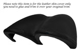 BLACK STITCH SPEEDO HOOD SURROUND LEATHER SKIN COVER FITS VW LUPO 1998-2005