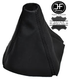 BLACK STITCHING REAL LEATHER GEAR GAITER BOOT FITS FORD C MAX FL 2007-2010