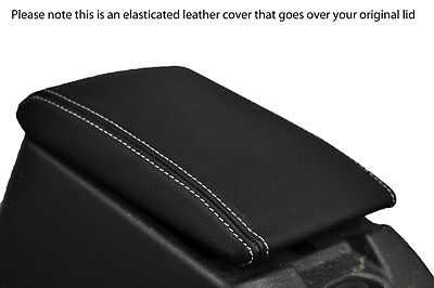 white stitch FITS MITSUBISHI L200 WARRIOR K74 98-05  LEATHER ARMREST COVER ONLY