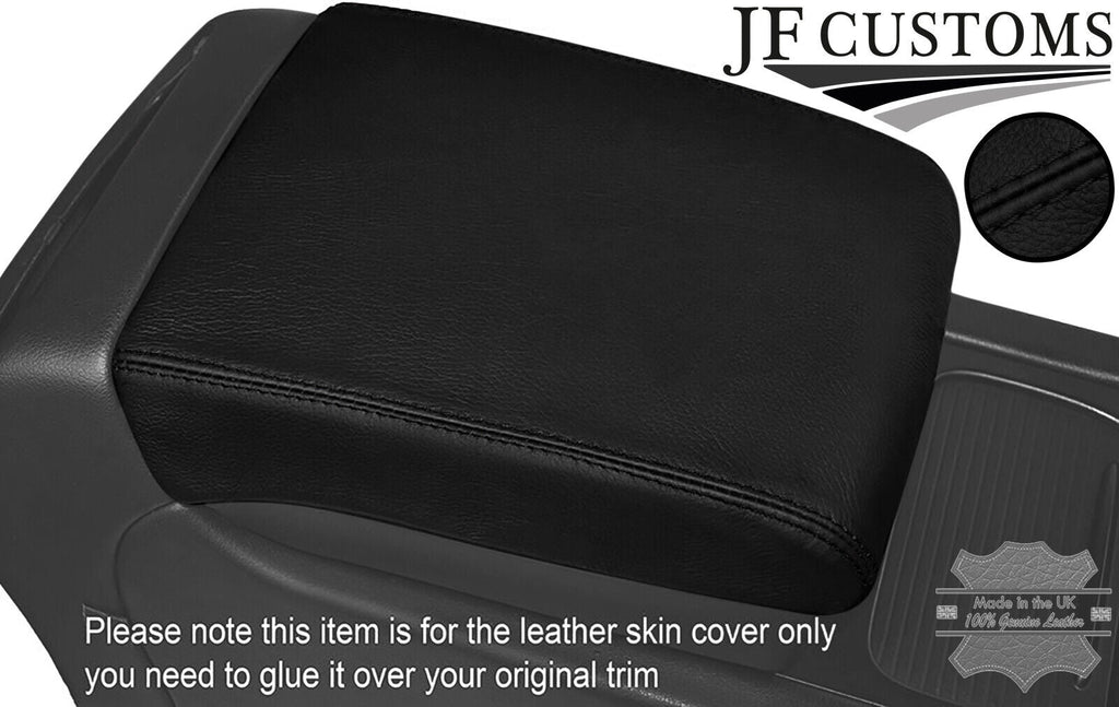 FITS PORSCHE CAYENNE 955 02-10 ARMREST TOP GRAIN LEATHER COVER BLACK STITCHING