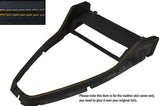 YELLOW STITCH CENTRE CONSOLE SURROUND FRAME LEATHER SKIN COVER FITS ROVER P5 P5B
