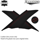 RED STITCH LEATHER  PILLAR KIT COVERS FOR BMW E60 E61 03-11 CUSTOM NEW