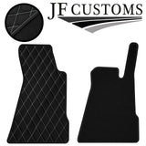 WHITE DIAMOND VINYL 2X TAILORED FLOOR CARPETS FOR SMART ROADSTER 03-07 JF1
