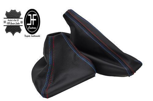 FITS BMW E90 E91 E92 E93 2005-2013 LEATHER GEAR HANDBRAKE GAITOR COVER TRISTITCH