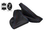 FITS BMW E90 E91 E92 E93 2005-2013 LEATHER GEAR HANDBRAKE GAITOR COVER TRISTITCH