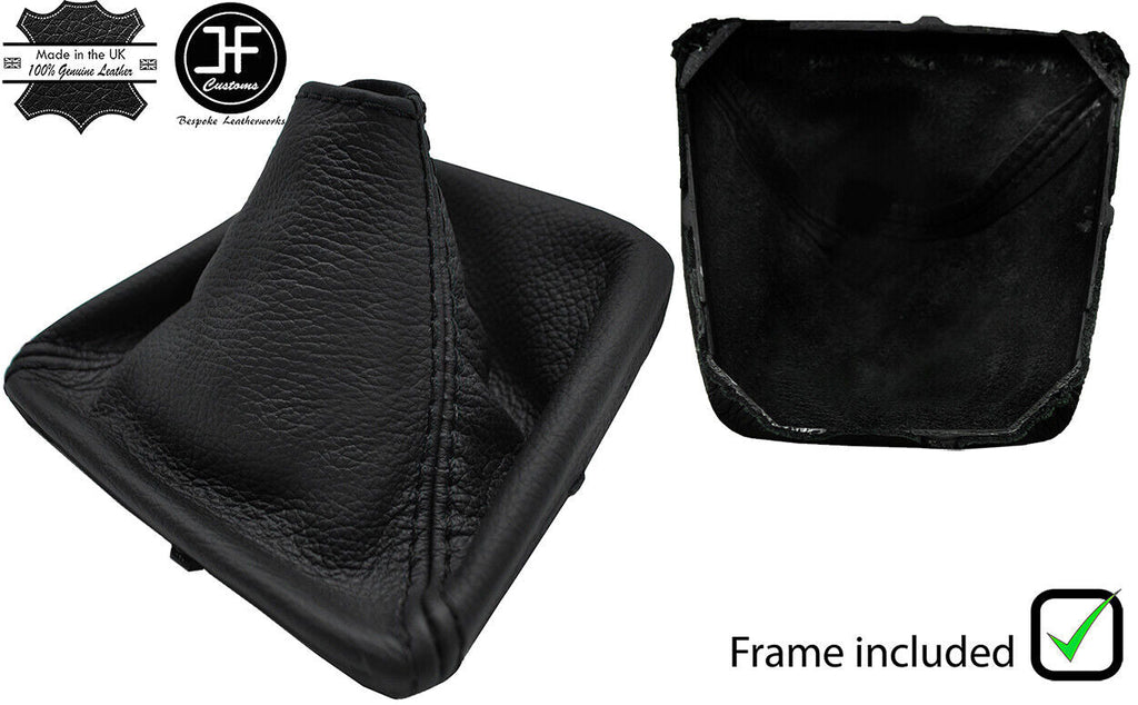 BLACK STITCH LEATHER MANUAL GEAR GAITER + PLASTIC FRAME FITS BMW Z4 E89 09-16