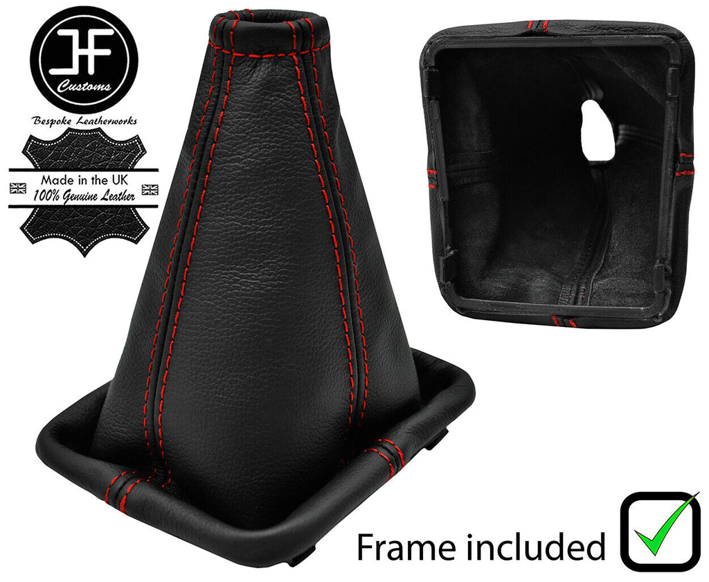 RED STITCHING REAL LEATHER MANUAL GEAR+PLASTIC FRAME FITS RENAULT 19 CUSTOM NEW