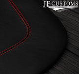 RED STITCH LEATHER TARGA HEADLINER SUN SHADE LEATHER COVER FOR CORVETTE C6
