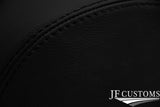 BLACK STITCH 2X HEADREST REAL LEATHER COVERS FITS MERCEDES SLK R171 04-11