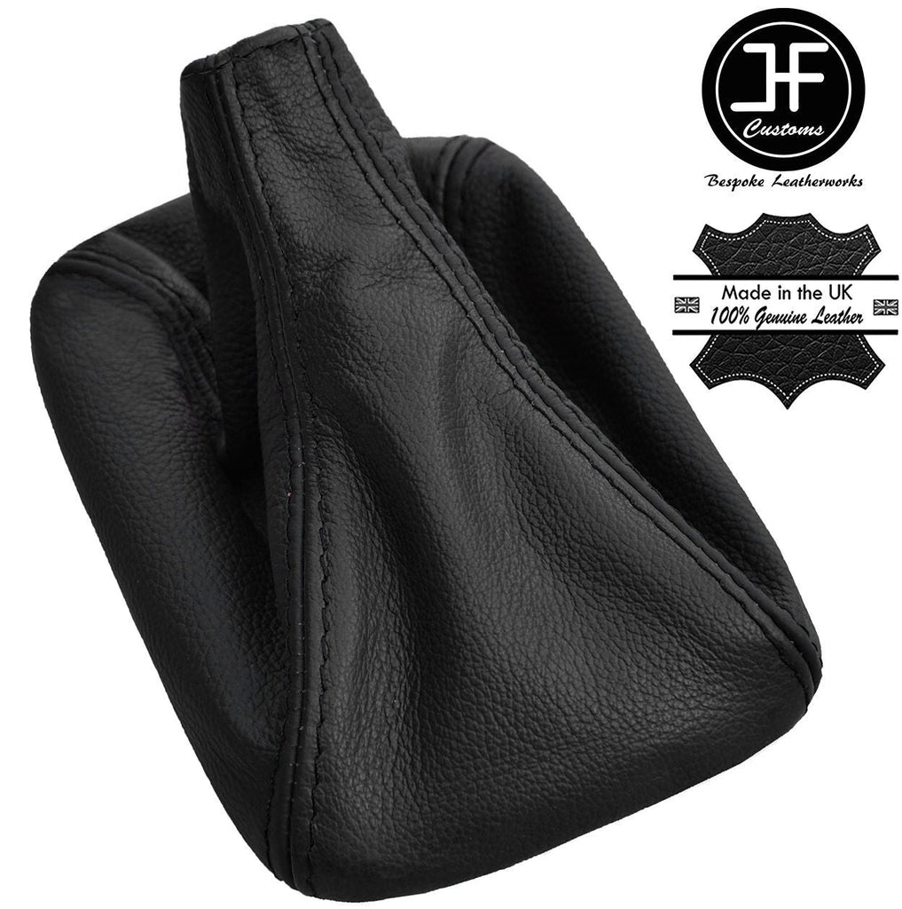 BLACK TOP GRAIN REAL LEATHER GEAR GAITER FITS VW T4 TRANSPORTER CARAVELLE