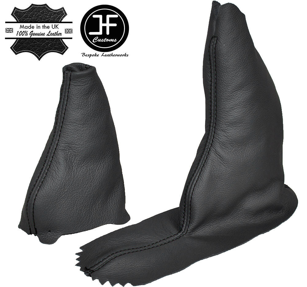 BLACK STITCH FOR ROVER 75 MG ZT ZT-T AUTOMATIC 1999-2005 LEATHER GEAR HANDBRAKE