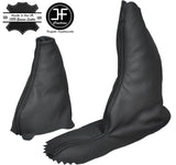 BLACK STITCH FOR ROVER 75 MG ZT ZT-T AUTOMATIC 1999-2005 LEATHER GEAR HANDBRAKE