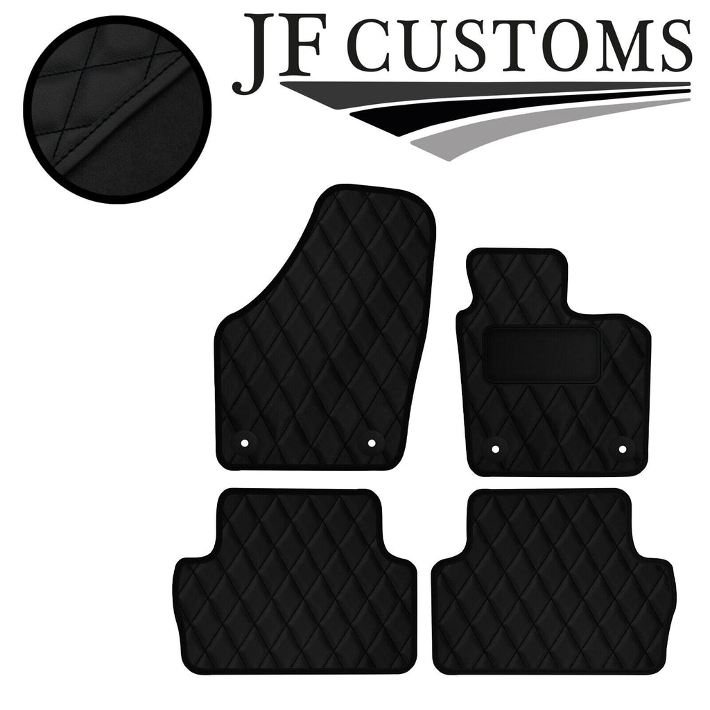 BLACK DIAMOND VINYL 4X TAILORED FLOOR CARPET FOR SEAT ALHAMBRA MK2 10-20 JF1